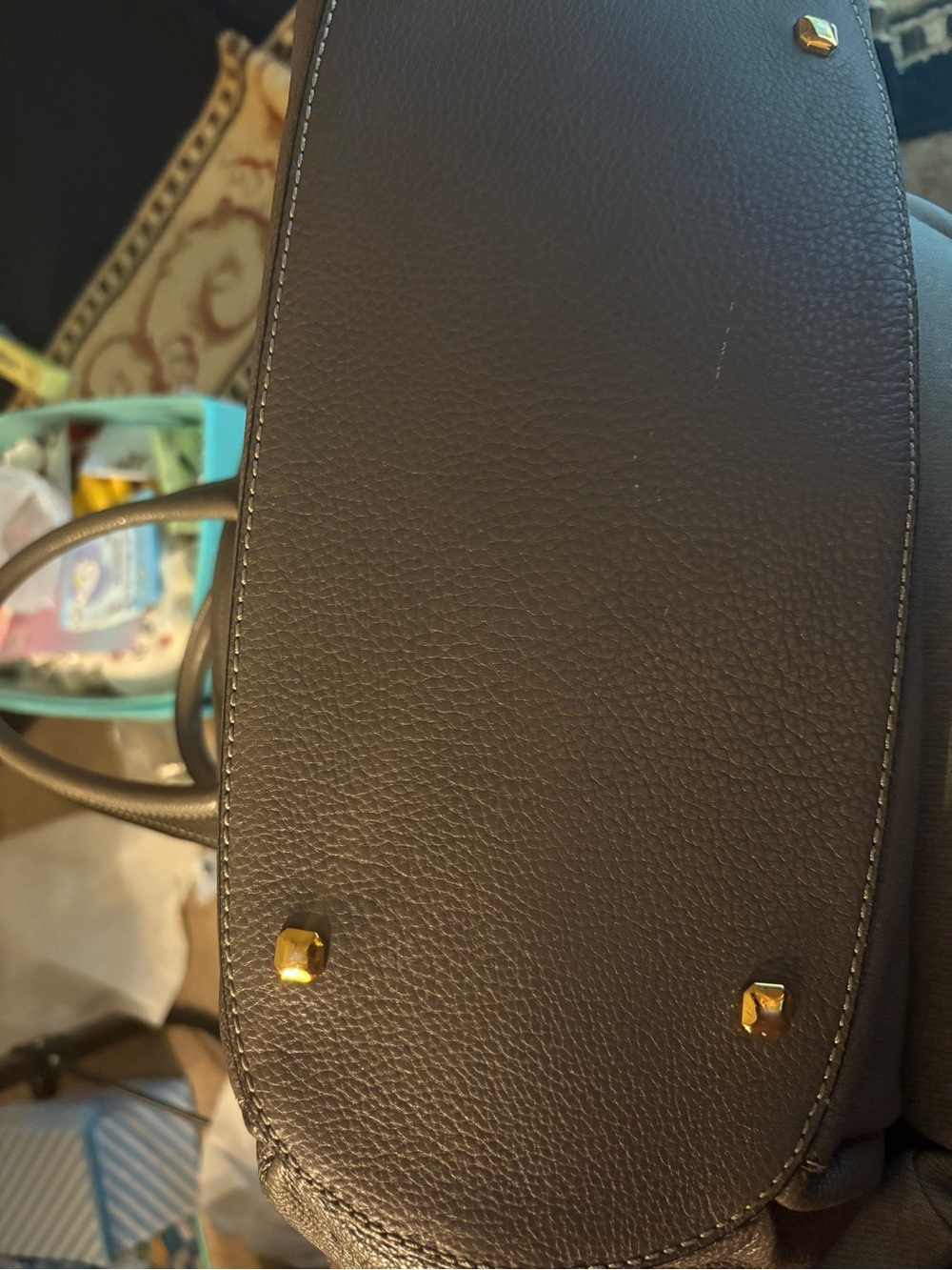 Mcm Gray Women's Top-Handle Satchel Bag with crossbody strap - Picture 12 of 16